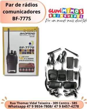 Par de rádios comunicadores BF-777S
