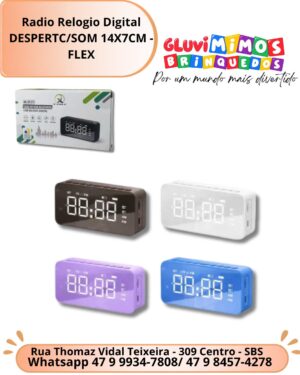Radio Relogio Digital DESPERTC/SOM 14X7CM - FLEX