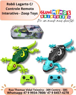 Lagarto Controle Remoto Sobe Parede Bateria Recarregavel - Zoop Toys